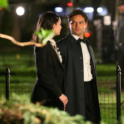 Sofia Carson and Sebastian De Souza Film The Life List at Madison Square Park 4