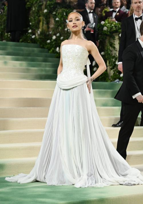Ariana Grande at Met Gala Celebrating Sleeping Beauties in New York