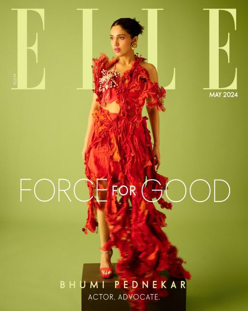 Bhumi Pednekar Cover Photoshoot for ELLE Magazine, May 2024 Issue