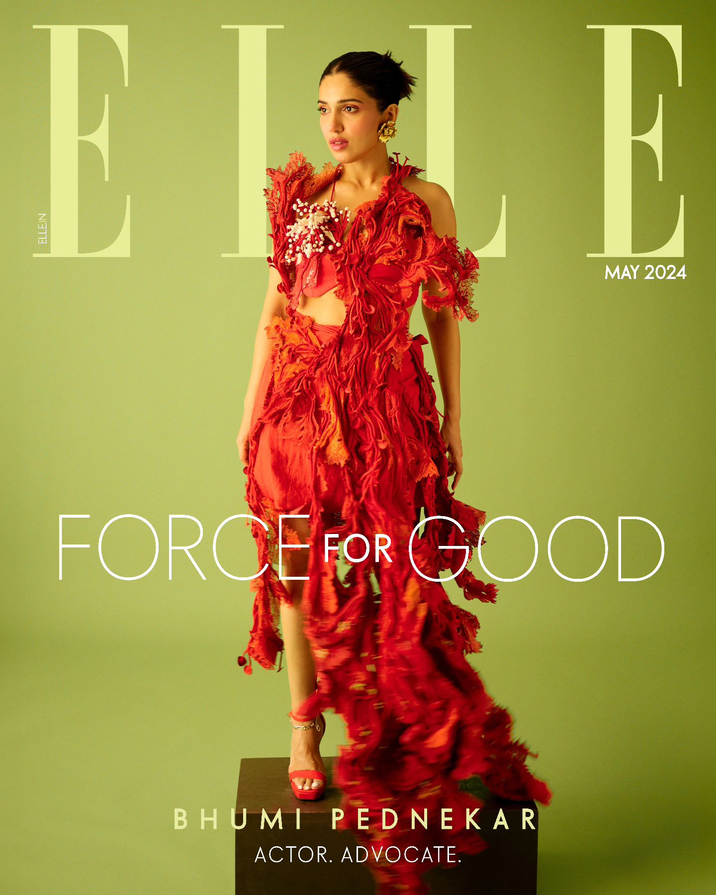 Bhumi Pednekar Cover Photoshoot for ELLE Magazine, May 2024 Issue