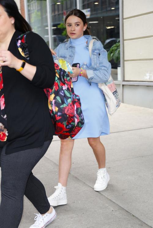 Cailey Fleming Leaving Drew Barrymore Show in New York 3