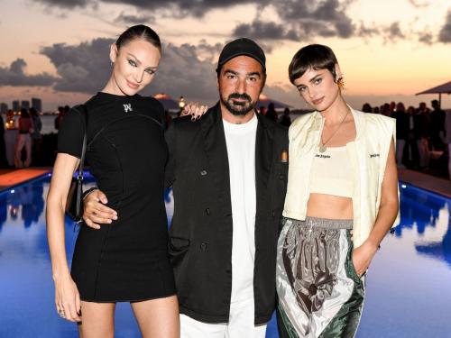 Candice Swanepoel at Palm Angels Celebrates MoneyGram Haas F1 Team Partnership in Miami 2