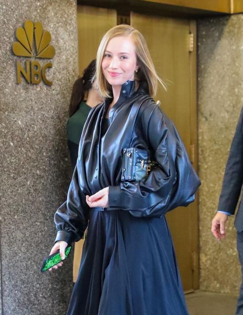 Hannah Einbinder Leaves NBC Studios in New York 5