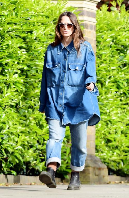 Keira Knightley in Double Denim Out in London 5