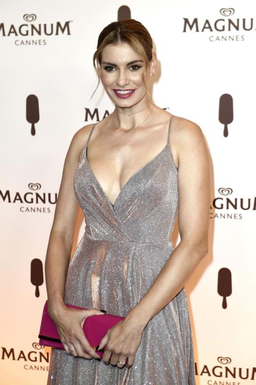 Rebecca Kunikowski at Magnum's Welcome to the Pleasure Express Red Carpet at Cannes Film Festival