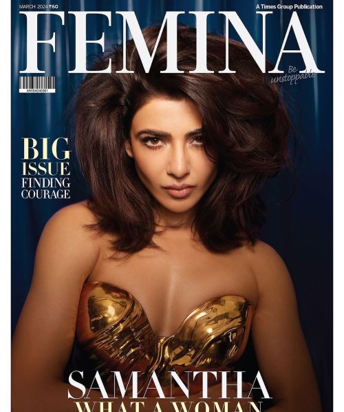 Samantha Ruth Prabhu Cover Photoshoot for Femina Magazine, March 2024 Issue