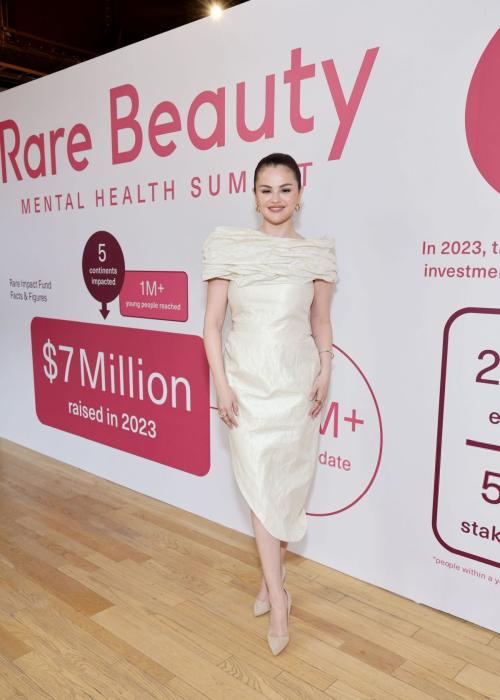 Selena Gomez at Rare Beauty