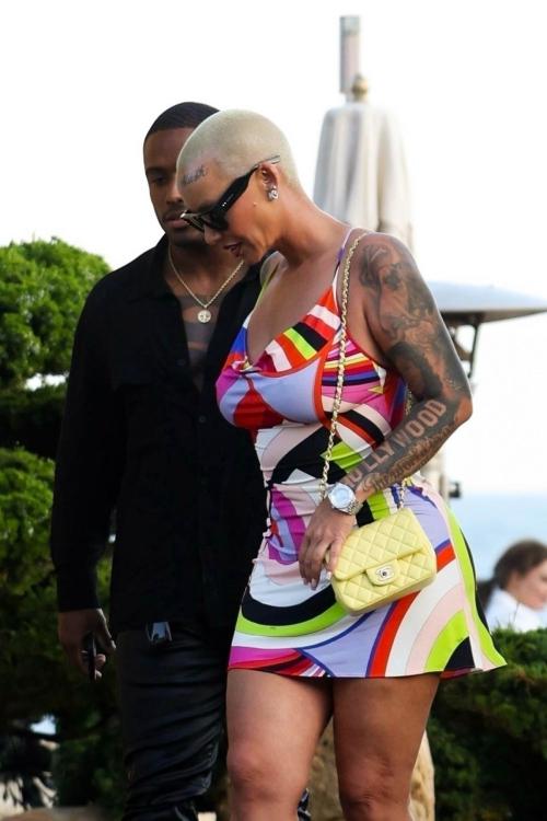 Amber Rose and Naeem Walton Leaves Nobu Malibu 2