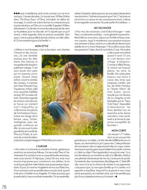Camille Rowe in Elle France June 2024 2