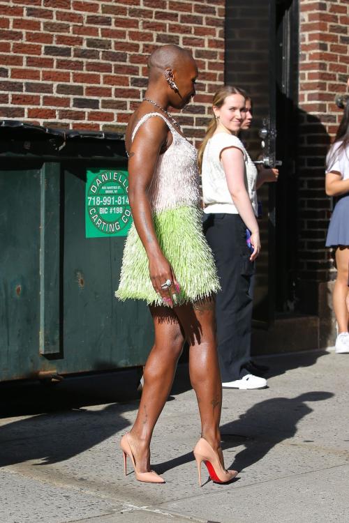 Cynthia Erivo Arrives at Late Show Stephen Colbert New York 5