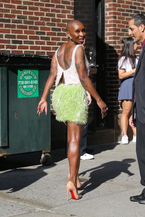 Cynthia Erivo Arrives at Late Show Stephen Colbert New York 6