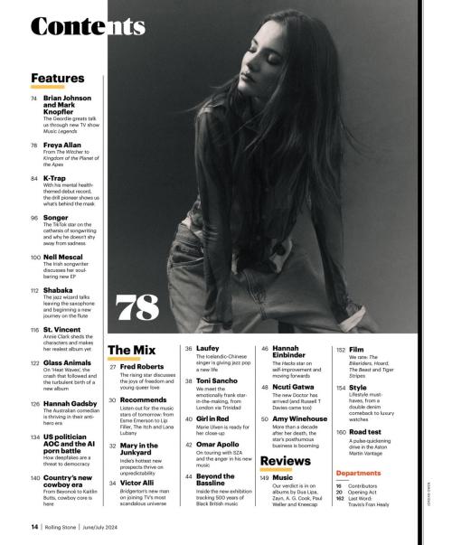 Freya Allan in Rolling Stone UK 4