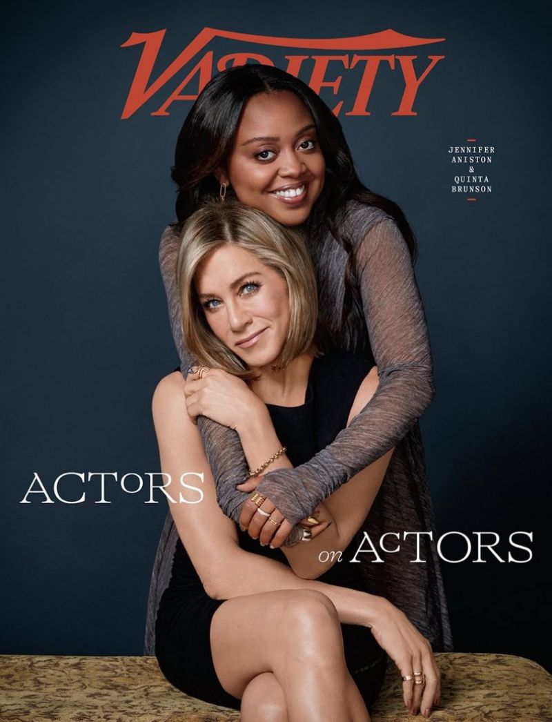 Jennifer Aniston and Quinta Brunson in Variety Magazine Actors on Actors Issue Jennifer Aniston and Quinta Brunson in Variety Magazine Actors on Actors Issue