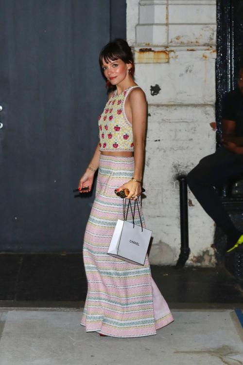 Lily Allen Arrives at Annual Chanel Tribeca Festival Artists Dinner in New York 3