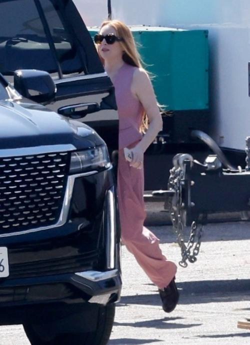 Lindsay Lohan on Set of Freaky Friday 2 in Los Angeles 5