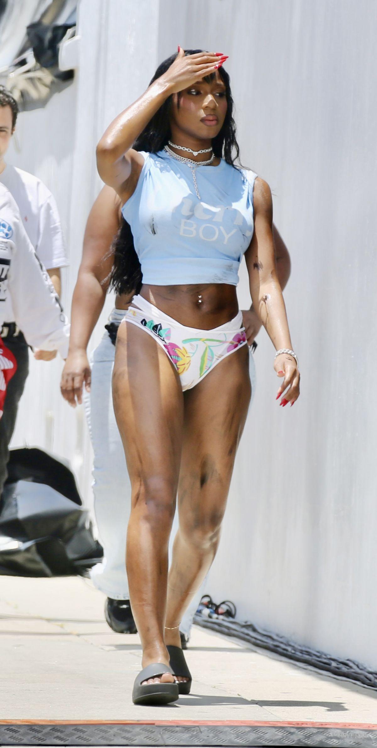 Normani on the Set of a Music Video in Los Angeles Normani on the Set of a Music Video in Los Angeles