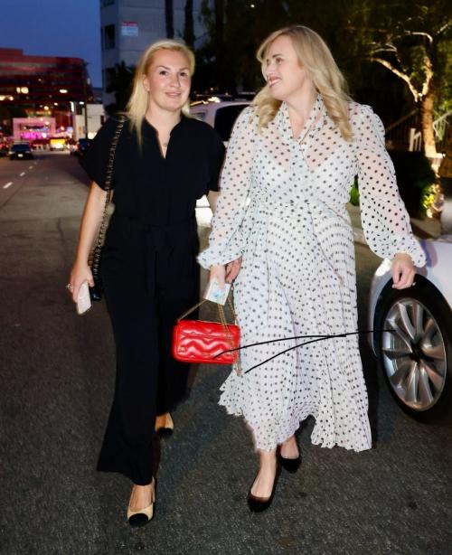 Rebel Wilson and Ramona Agruma Leaves Dinner Date at San Vicente Bungalows in West Hollywood