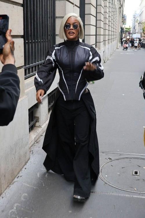 Teyana Taylor Arrives at Vogue World: Paris at Place Vendome 5