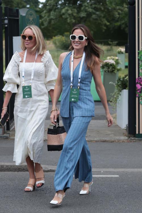 Alexandra Felstead Arrives at 2024 Wimbledon Tennis Championships