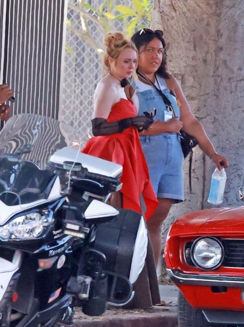 Lindsay Lohan and Jamie Lee Curtis Film Emotional Driving Scenes on Set of Freaky Friday 2 in Los Angeles 2