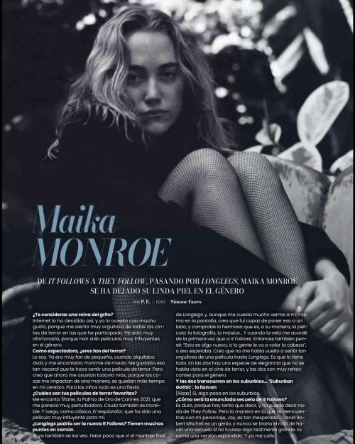 Maika Monroe in Cinemania Magazine August 2024