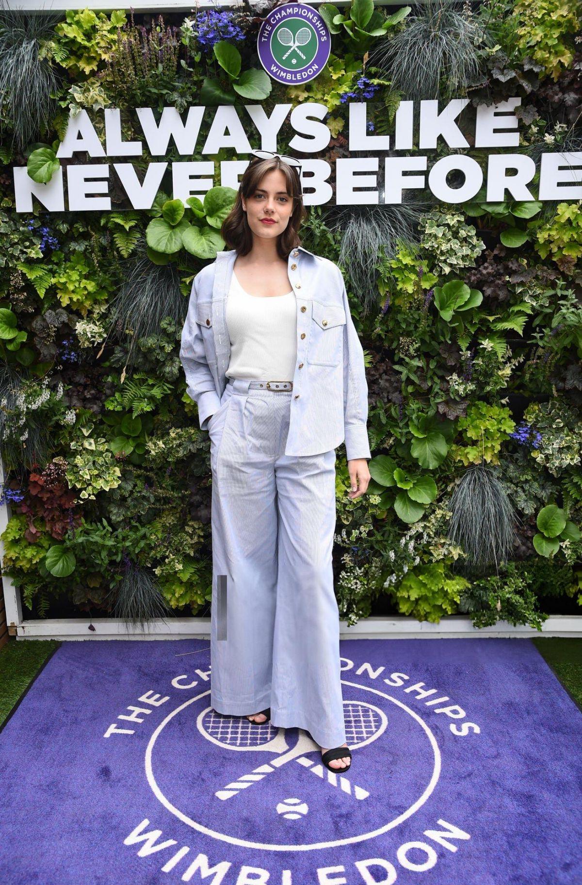Meg Bellamy Arrives at Women Finals of Wimbledon Tennis Championships 2024 in London