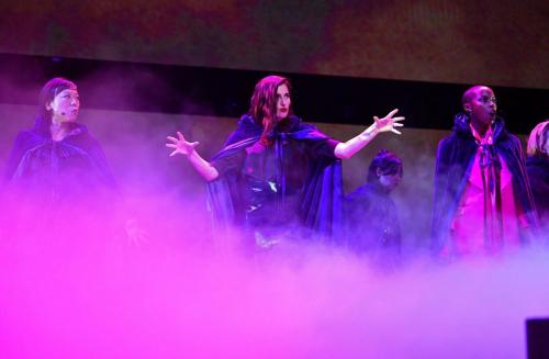 Aubrey Plaza at Disney Entertainment Showcase D23 Expo Anaheim 1