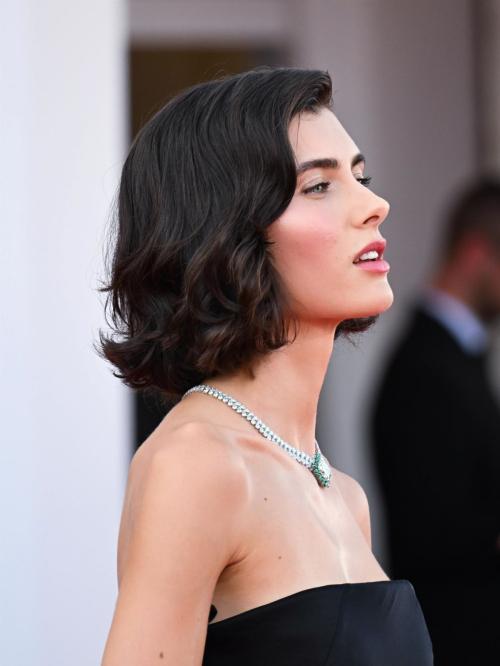 Ilaria Bici seen in Black Dress at 81st Venice International Film Festival, Italy 1