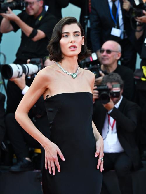 Ilaria Bici seen in Black Dress at 81st Venice International Film Festival, Italy 3