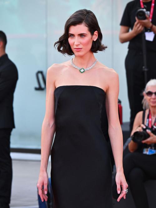 Ilaria Bici seen in Black Dress at 81st Venice International Film Festival, Italy 4