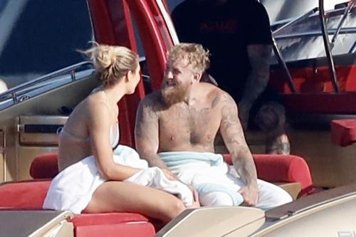 Jutta Leerdam and Jake Paul at Yacht in Saint Tropez 4