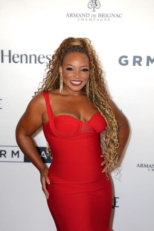 Marisha Wallace wears Red Dress at GRM Gala 2024 in London