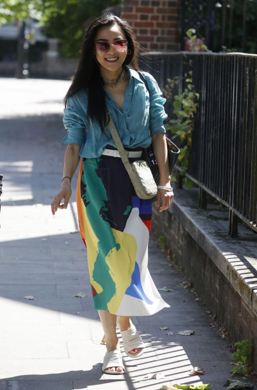 Nancy Xu Arrives at a Studio in London