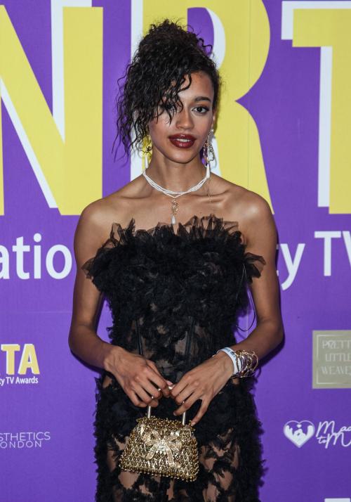 Paris Smith seen in Black Dress at National Reality TV Awards 2024 in London 1