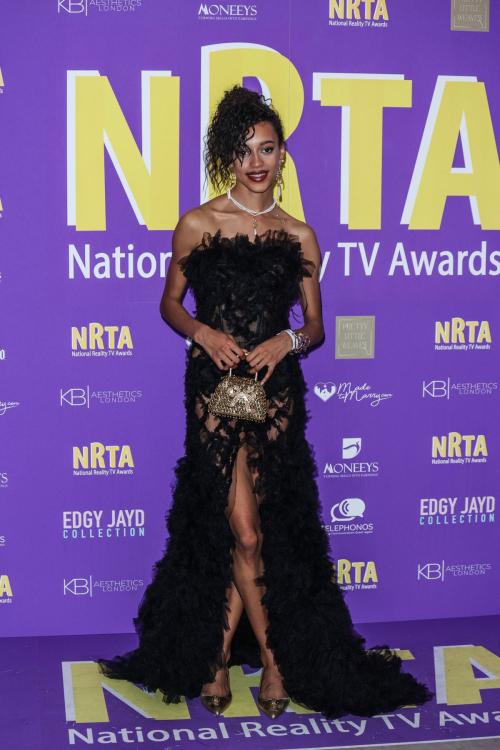 Paris Smith seen in Black Dress at National Reality TV Awards 2024 in London 3