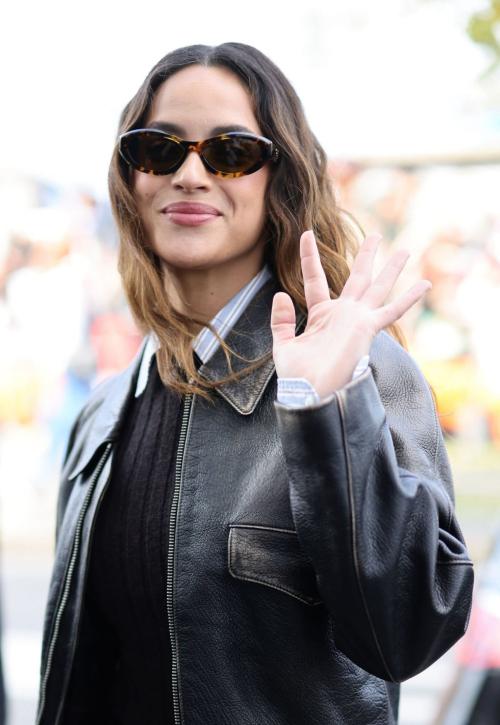 Adria Arjona at Bottega Veneta Fashion Show at Milan Fashion Week 2