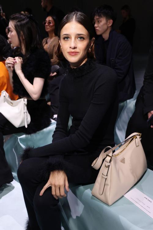 Benedetta Porcaroli at Prada Spring/Summer 2025 Womenswear Fashion Show in Milan 1