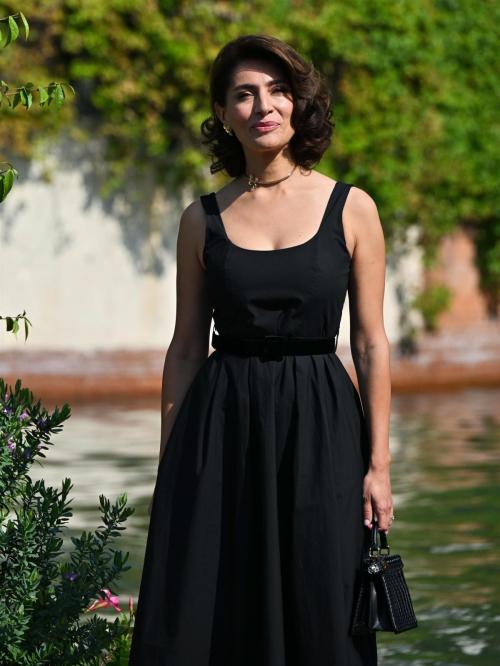 Caterina Murino arrives at Hotel Excelsior for 81st Venice International Film Festival 6