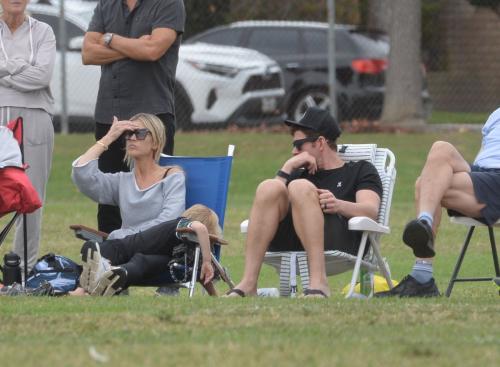 Christina Hall and Tarek El Moussa at Son