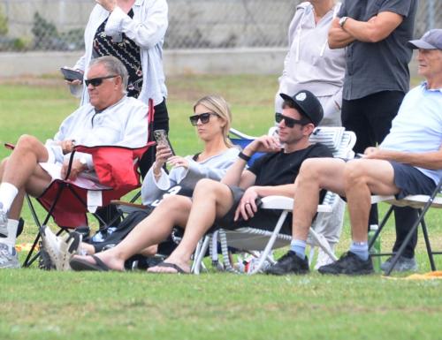 Christina Hall and Tarek El Moussa at Son