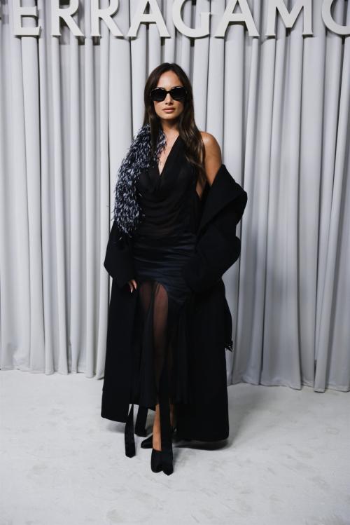 Denise Capezza at Ferragamo Show at Milan Fashion Week 1