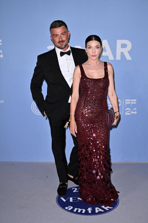 Elisabetta Franchi at AmfAR Gala at 81st Venice Film Festival