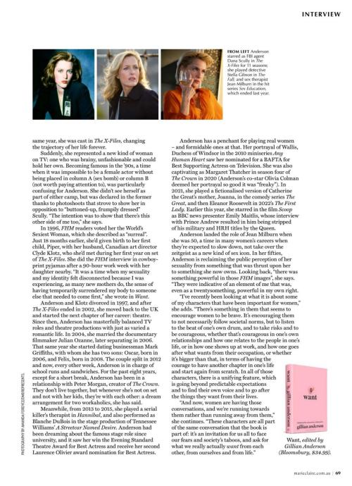 Gillian Anderson in Marie Claire Australia October 2024 3