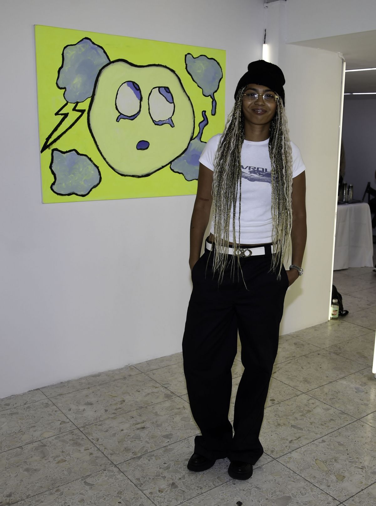 Phoenix Brown Holds Art Exhibition Emosh Soho London Phoenix Brown Holds Art Exhibition Emosh Soho London
