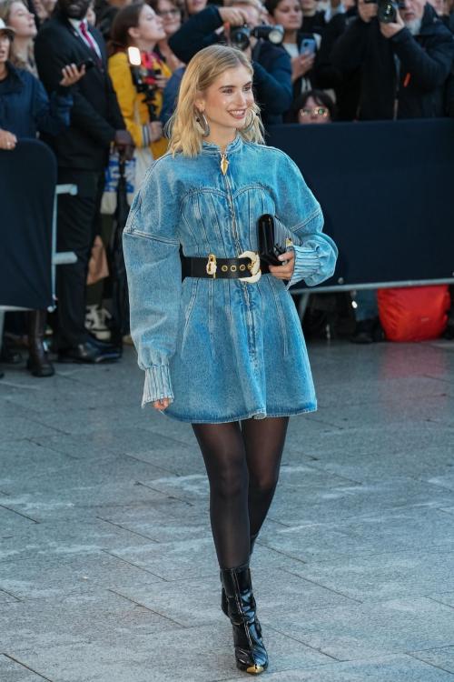 Xenia Adonts Arrives at Schiaparelli Fashion Show, Paris Fashion Week, September 2024 1