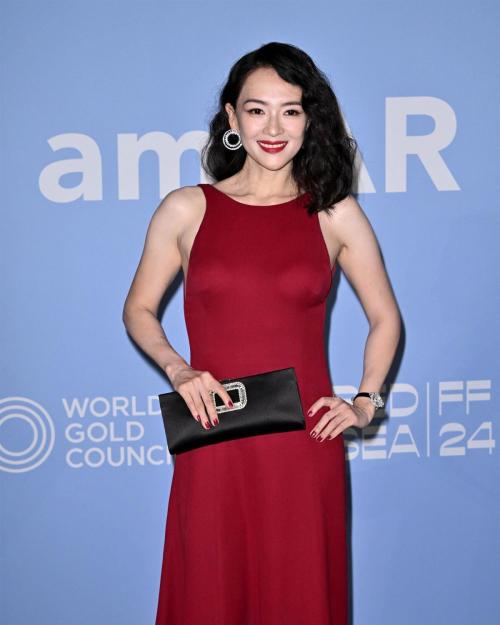 Zhang Ziyi at AmfAR Gala at 81st Venice Film Festival 2