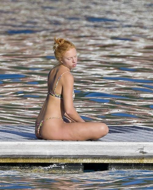 Anna Ermakova in Bikini at Beach in Monaco, September 2024 3