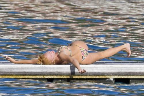 Anna Ermakova in Bikini at Beach in Monaco, September 2024 5