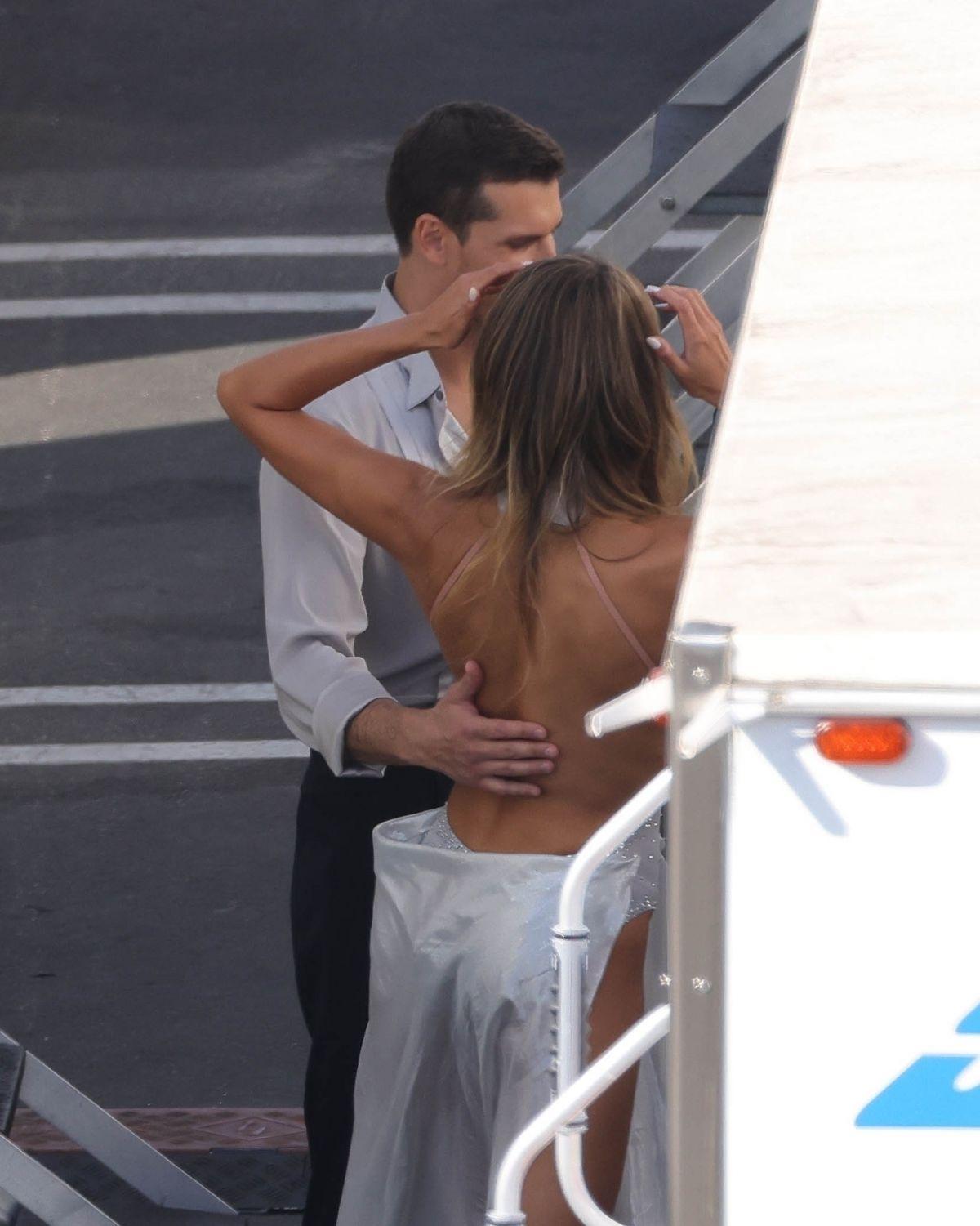 Brooks Nader and Gleb Savchenko Outside Dancing with the Stars Studios, October 2024