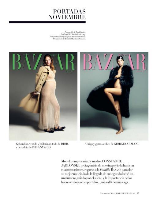 Constance Jablonski in Harper’s Bazaar Spain November 2024 16